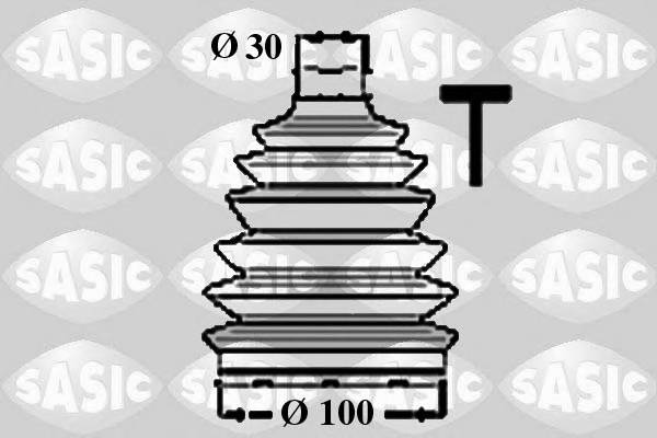 SASIC 1906055 Пильовик шрусу C9241JA11A