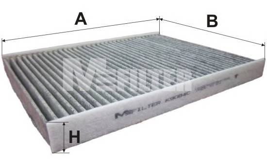 MFILTER K9084C Фільтр салону, вугільний