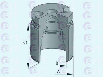 ERT 150898-C Поршень, корпус скоби