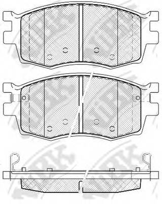 NiBK PN0435 Колодки гальмівні