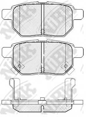 NiBK PN1519 Колодки тормозные