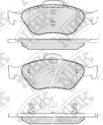 NiBK PN1839 Колодки гальмівні. дискові