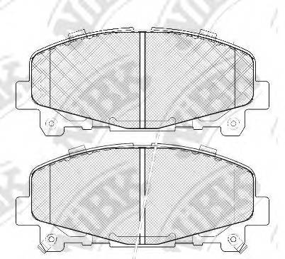 NiBK PN8865 Колодки тормозные