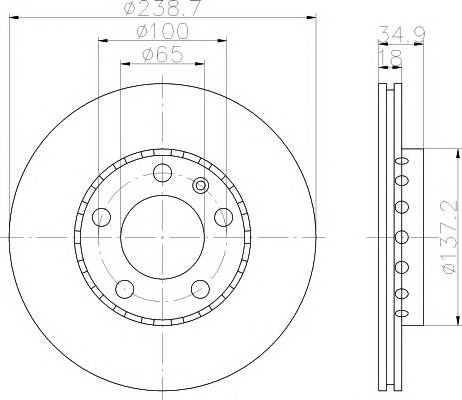 TEXTAR 92106803 Тормозной диск