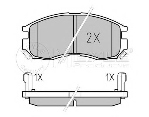 MEYLE 025 216 4716/W Комплект гальмівних колодок,