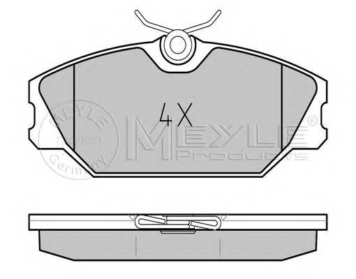 MEYLE 025 231 7218 Комплект тормозных колодок,