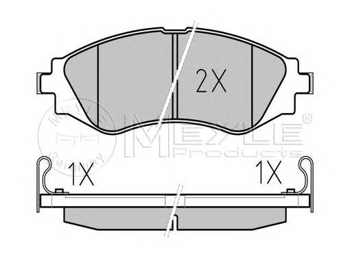 MEYLE 025 232 3417/W Комплект тормозных колодок,