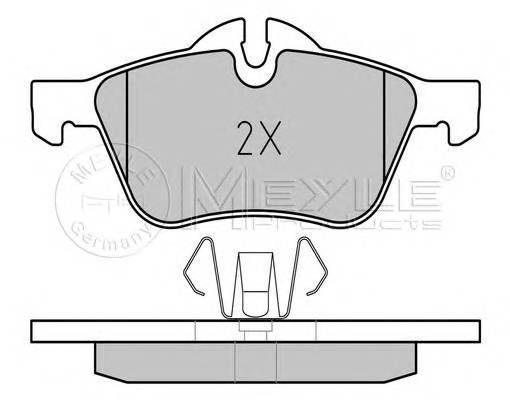 MEYLE 025 232 8118 Комплект тормозных колодок,
