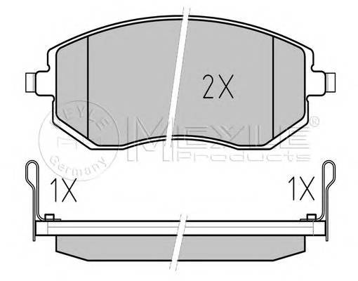 MEYLE 025 238 6517/PD Комплект тормозных колодок,