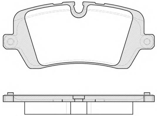 ROADHOUSE 21541.00 Комплект гальмівних колодок,