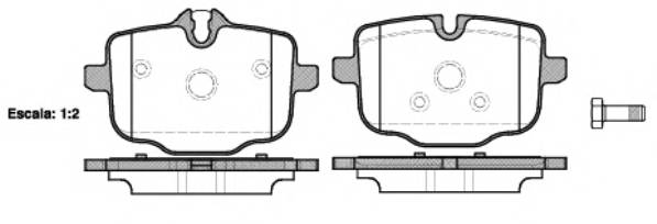 REMSA 1433.00 Комплект тормозных колодок,