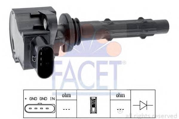 FACET 9.6387 Котушка запалювання