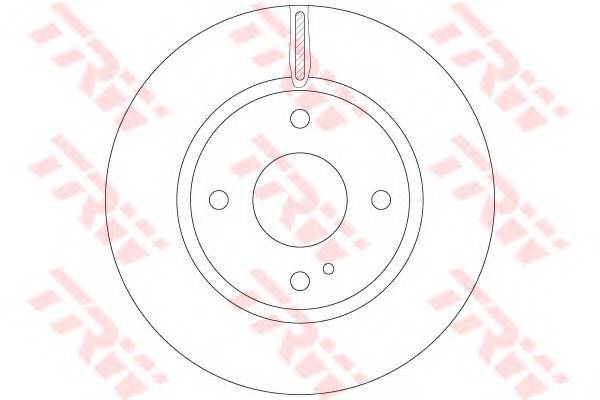 TRW DF6399 Тормозной диск
