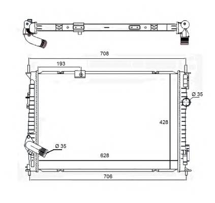 NRF 58455 CHODNICA NISSAN QASHQAI