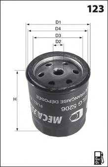 MECAFILTER ELG5506 Топливный фильтр