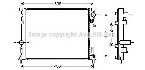 AVA QUALITY COOLING CR2097 Радиатор, охлаждение двигателя