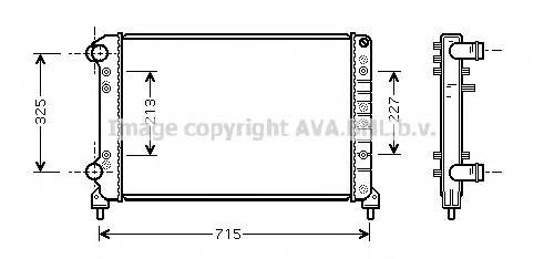 AVA QUALITY COOLING FTA2262 Радиатор, охлаждение двигателя