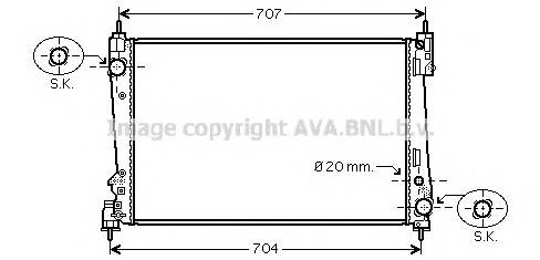 AVA QUALITY COOLING FTA2401 Радиатор, охлаждение двигателя