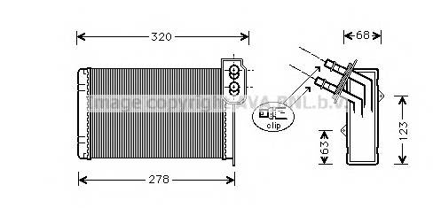 AVA QUALITY COOLING RTA6099 Теплообменник, отопление салона