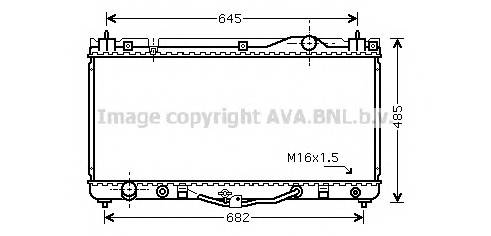 AVA QUALITY COOLING TO2303 Радиатор, охлаждение двигателя