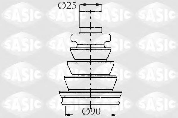 SASIC 2933633 Комплект пылника, приводной