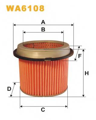 WIX FILTERS WA6108 Воздушный фильтр