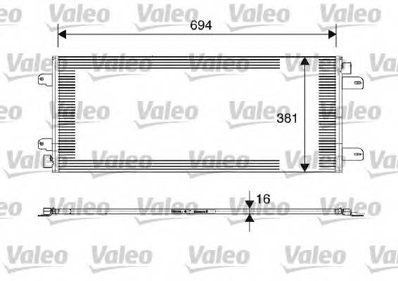 VALEO 817689 Конденсатор, кондиционер