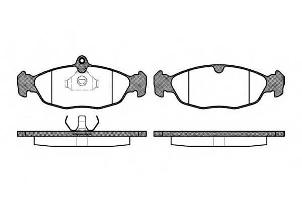 WOKING P2933.00 Комплект гальмівних колодок,