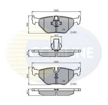 COMLINE CBP01011 Комплект тормозных колодок,