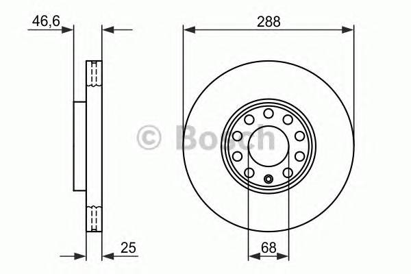 BOSCH 0 986 478 546 Гальмівний диск