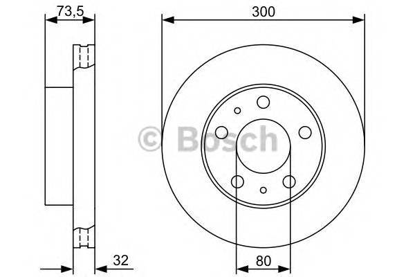 BOSCH 0 986 479 315 Тормозной диск