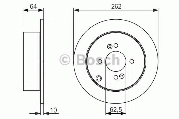 BOSCH 0 986 479 371 Тормозной диск