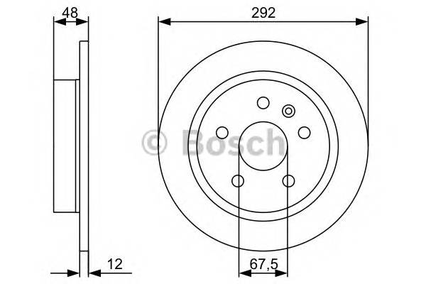 BOSCH 0 986 479 513 Гальмівний диск