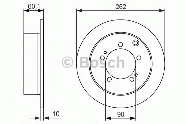 BOSCH 0 986 479 603 Гальмівний диск