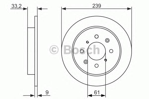 BOSCH 0 986 479 739 Тормозной диск