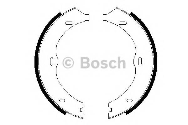 BOSCH 0 986 487 718 Комплект гальмівних колодок,