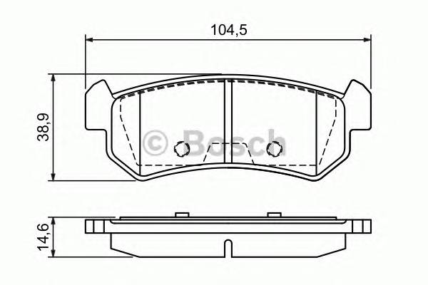 BOSCH 0 986 494 133 Комплект тормозных колодок,