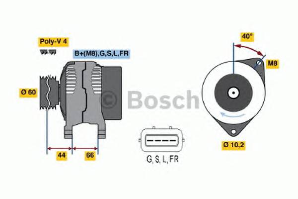 BOSCH 0 986 045 581 Генератор