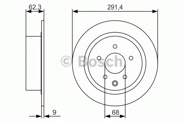 BOSCH 0 986 479 R14 Гальмівний диск