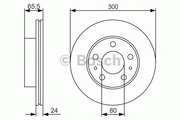 BOSCH 0986479R86 BOSCH Диск гальмівний