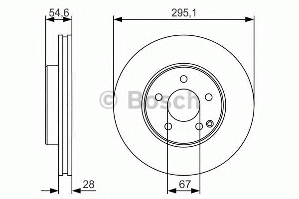 BOSCH 0986479R99 Тормозной диск Bosch