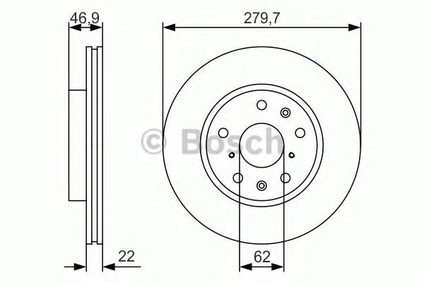 BOSCH 0986479S58 BOSCH Диск гальм.