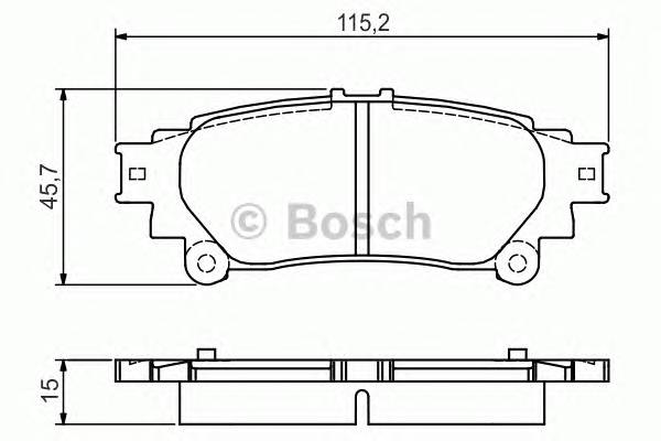 BOSCH 0 986 495 174 Комплект тормозных колодок,