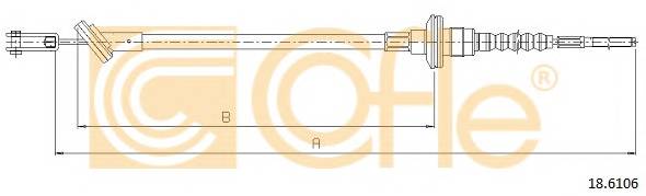 COFLE 18.6106 Трос зчеплення