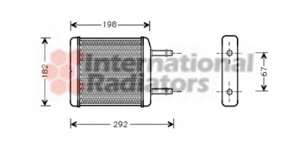 VAN WEZEL 81006024 Теплообменник, отопление салона