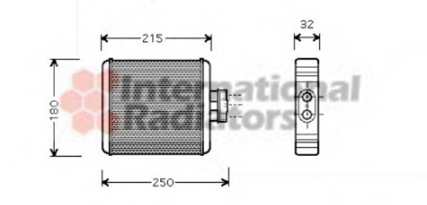 VAN WEZEL 58006196 Теплообменник, отопление салона