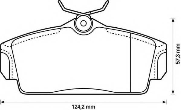 JURID 572422J Комплект тормозных колодок,