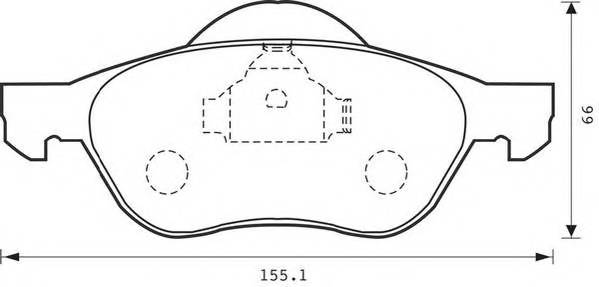 JURID 573016J Комплект тормозных колодок,