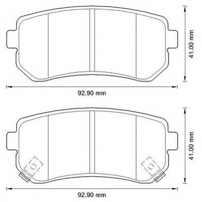 JURID 572590JC Комплект тормозных колодок,