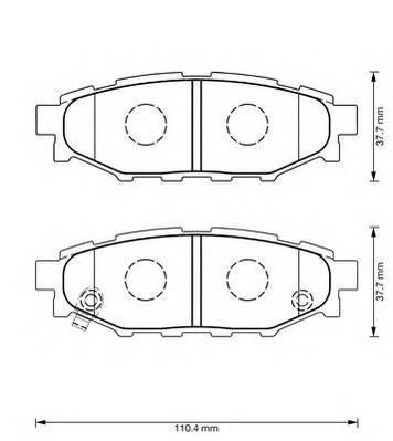 JURID 573380J Комплект тормозных колодок,